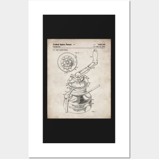 Sailing Winch Patent - Sailor Lake House Decor Art - Antique Posters and Art